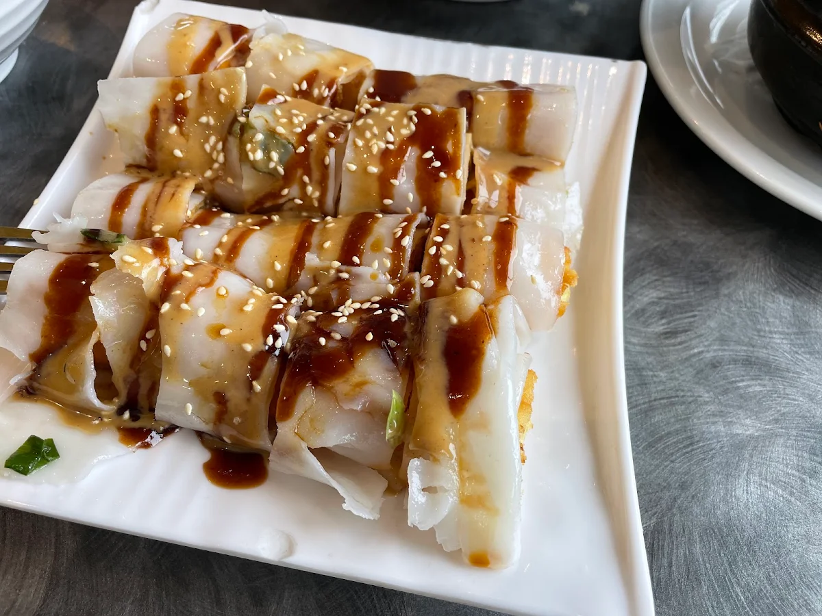 Pan Fried Green Onion Rice Crepe, Sun's BBQ Restaurant