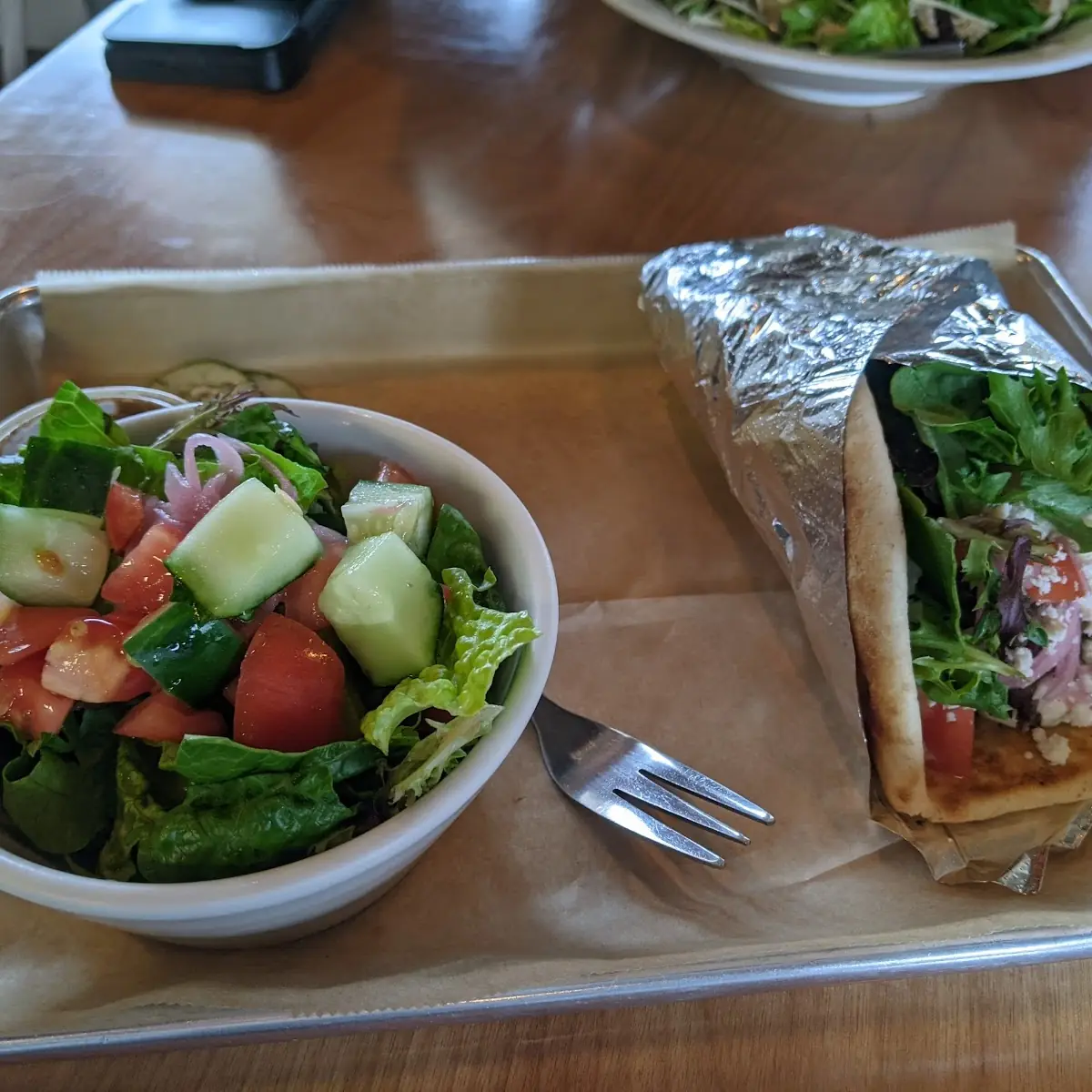 Gyro Wrap and Side Salad