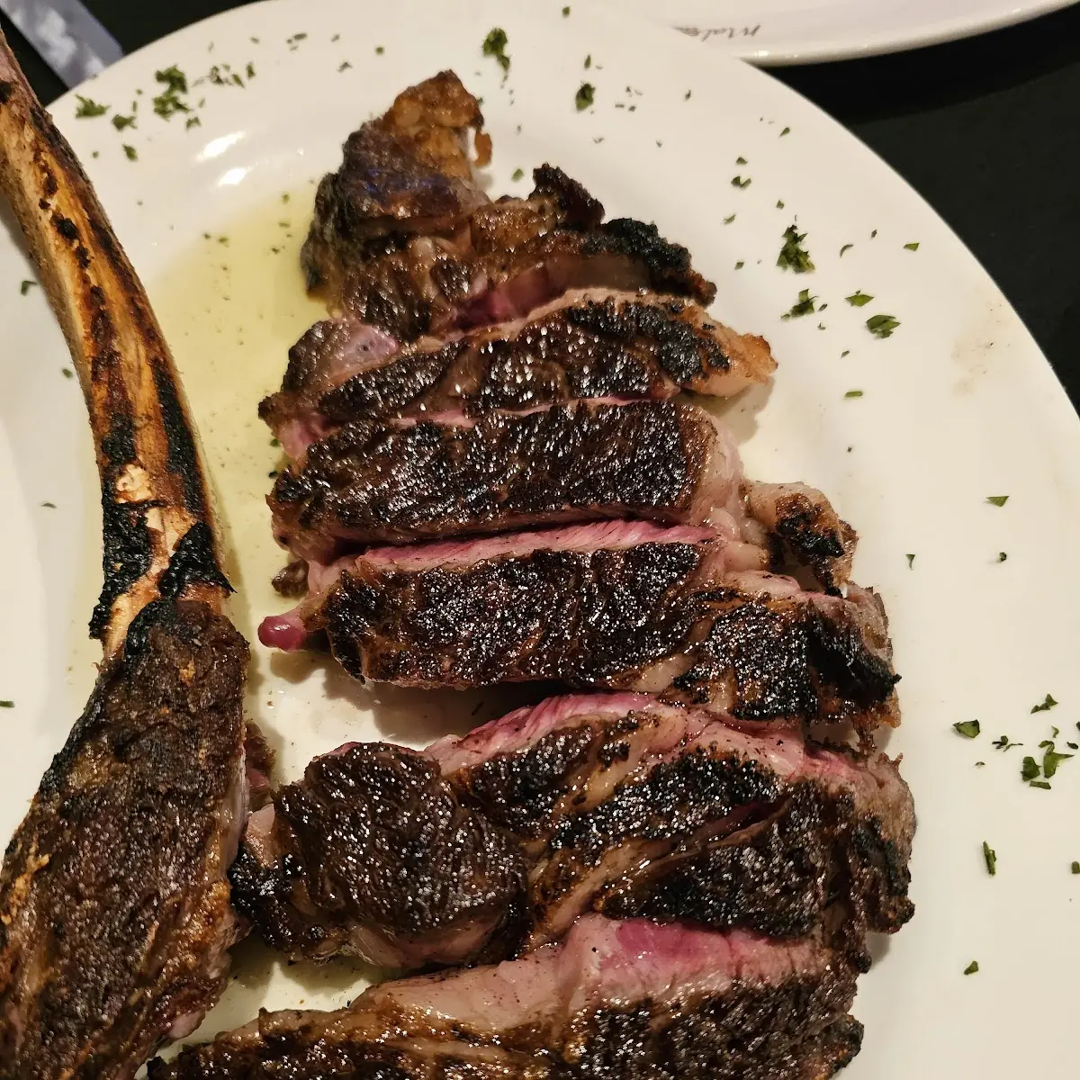 Sliced Rare Beef Steak Dinner
