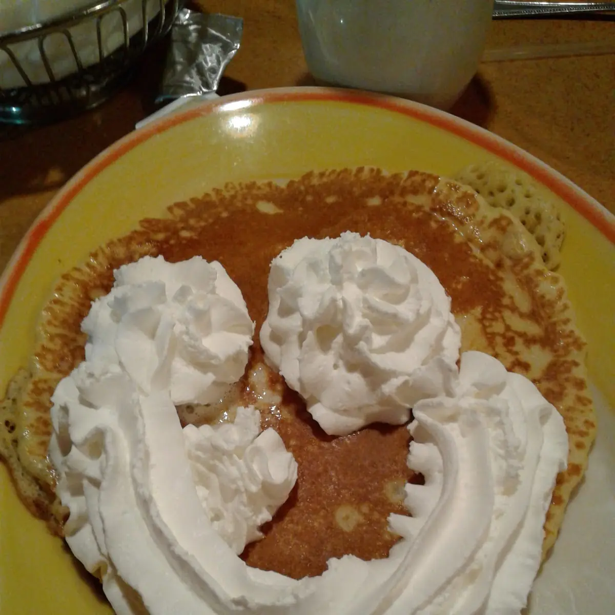 Pancakes with Whipped Cream