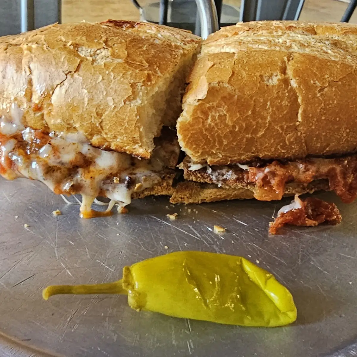 Eggplant Parmesan Sandwich