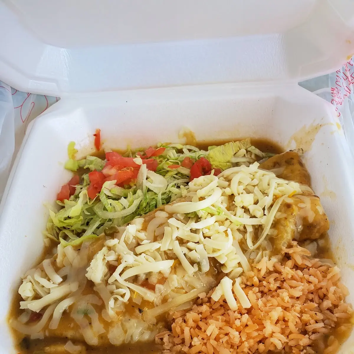 Smothered Chicken Burrito to Go