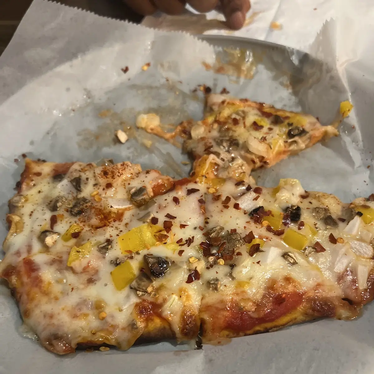 Flat Bread Veggie Pizza