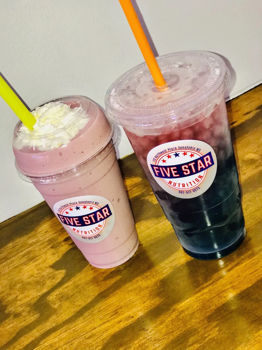 White Chocolate Raspberry Shake & Purple Rain Tea