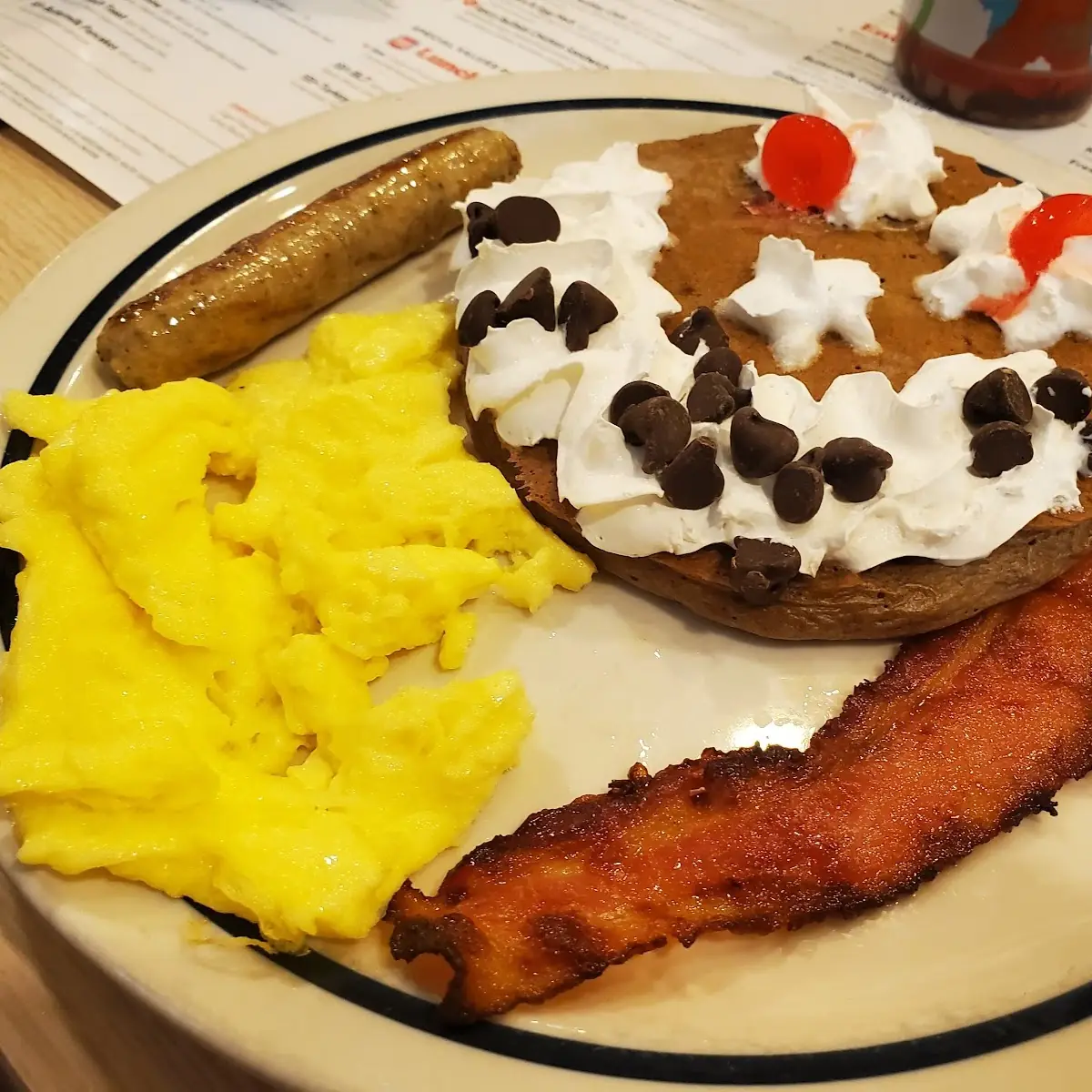 Kids Smiley Pancake Combo
