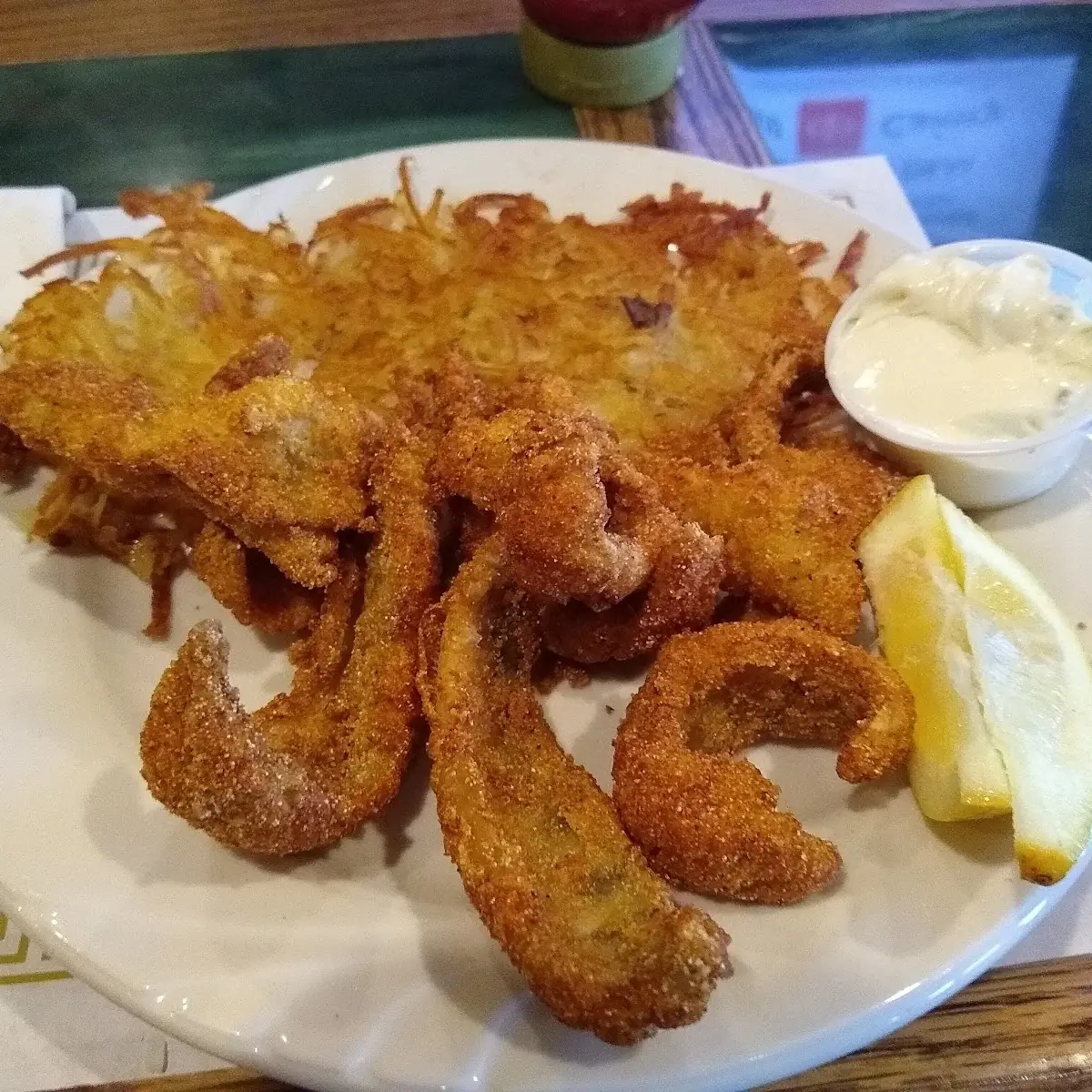 Perch Dinner with Hash Brown Potatoes