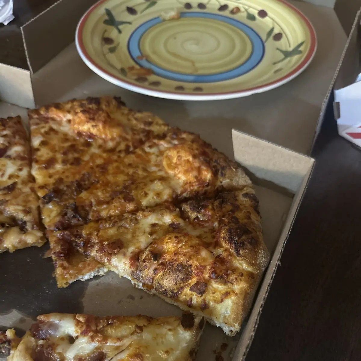 Hand Tossed Cheese Pizza Half and Half