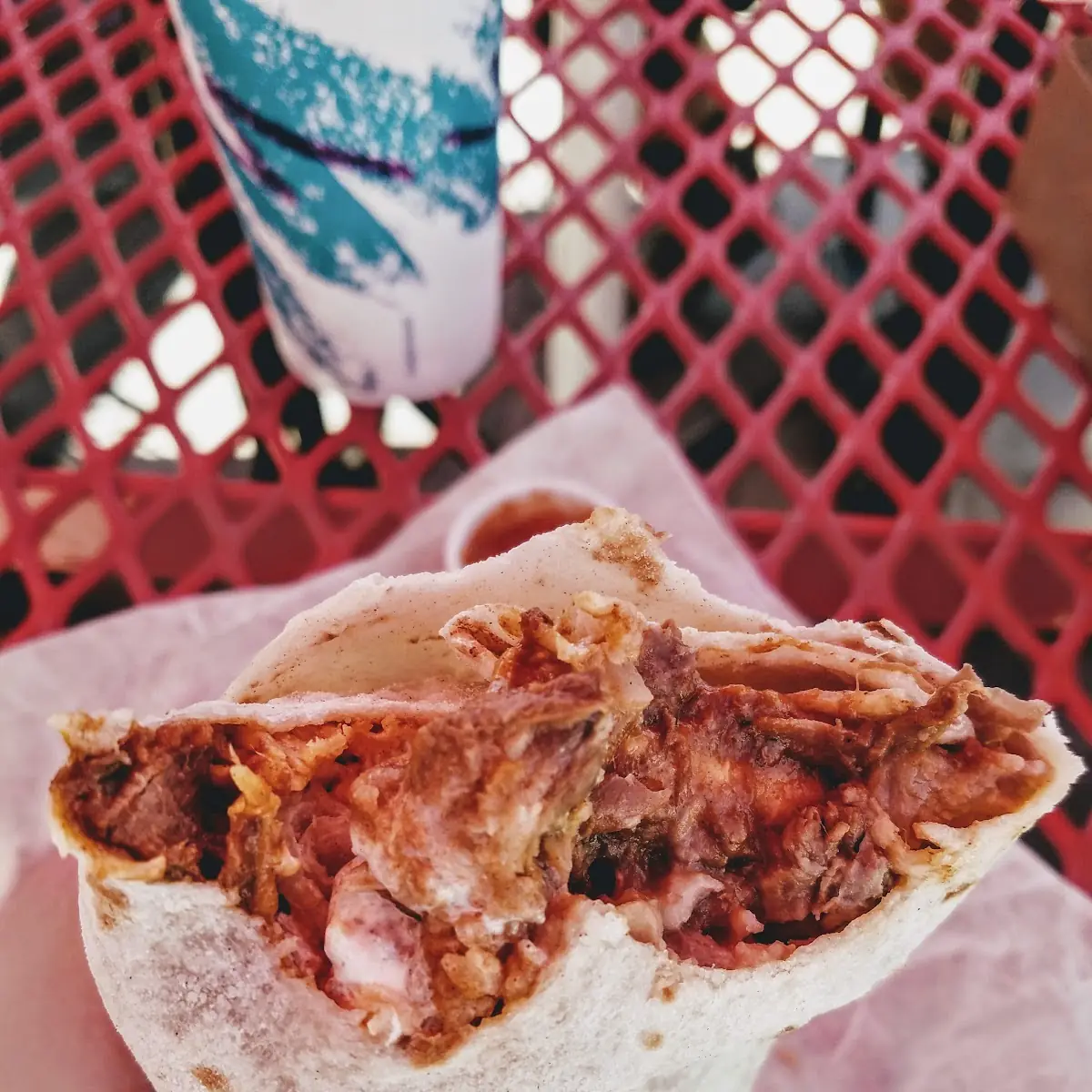 Garbage Burrito with Chili Colorado
