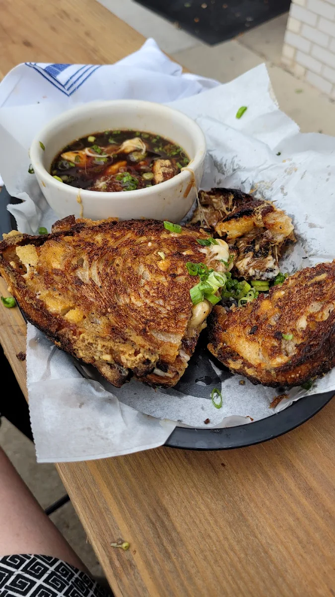 Grilled Cheese and Onion Soup