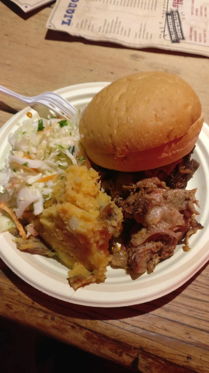 Applewood Smoked Pulled Pork Sandwich