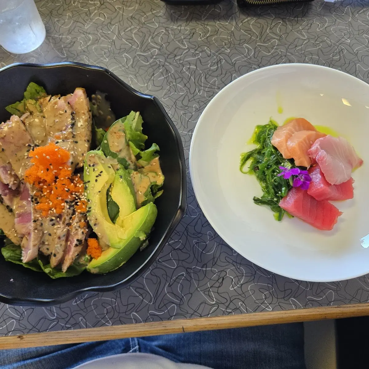 Tuna Salad and Sashimi