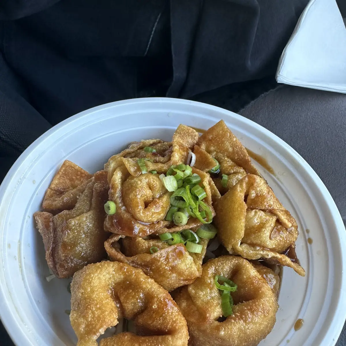 Garlic Pan Fried Wontons