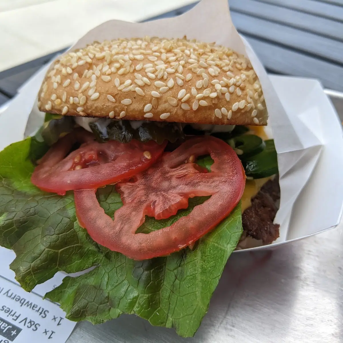 Cheese Burger Sesame Bun