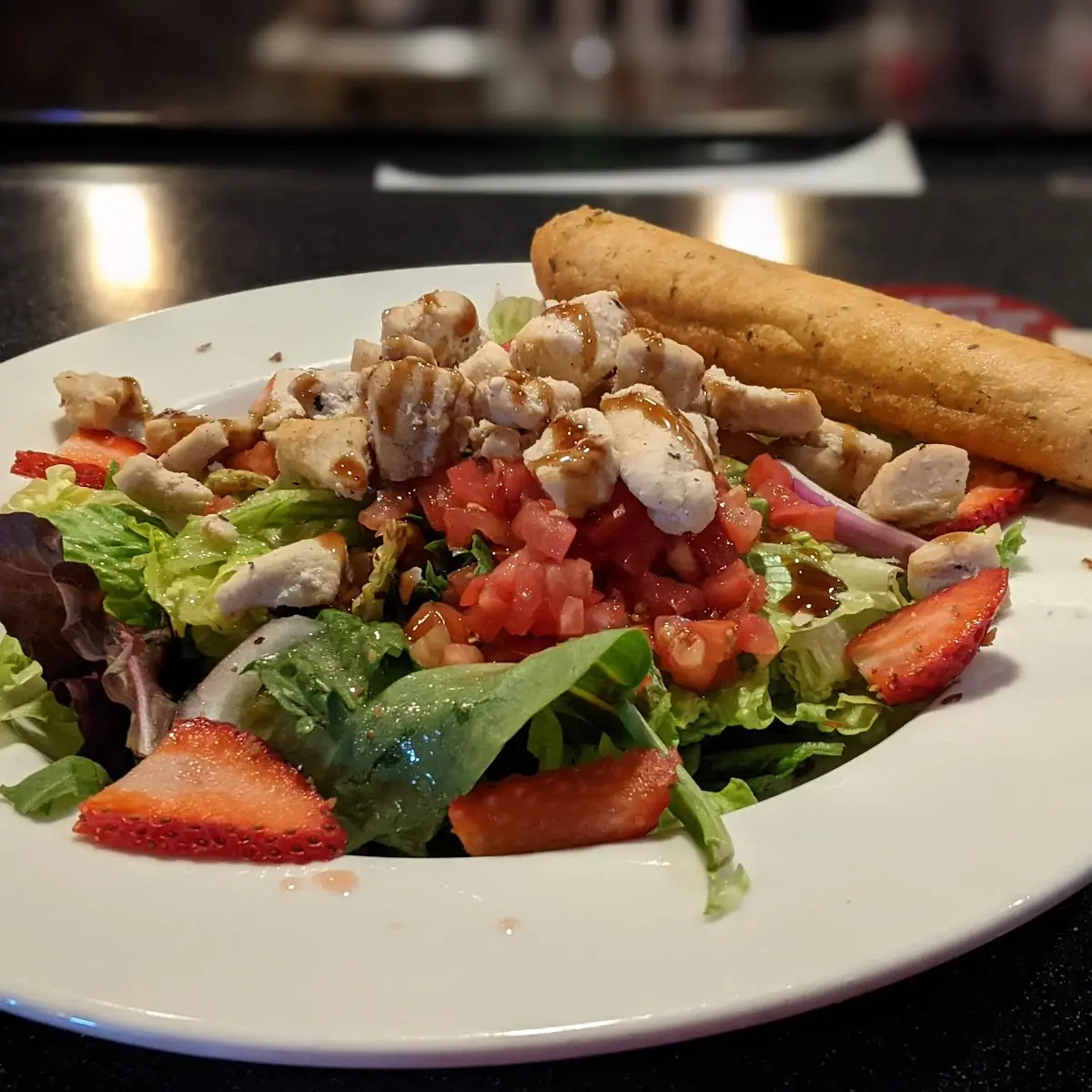 NEW Strawberry Balsamic Chicken Salad