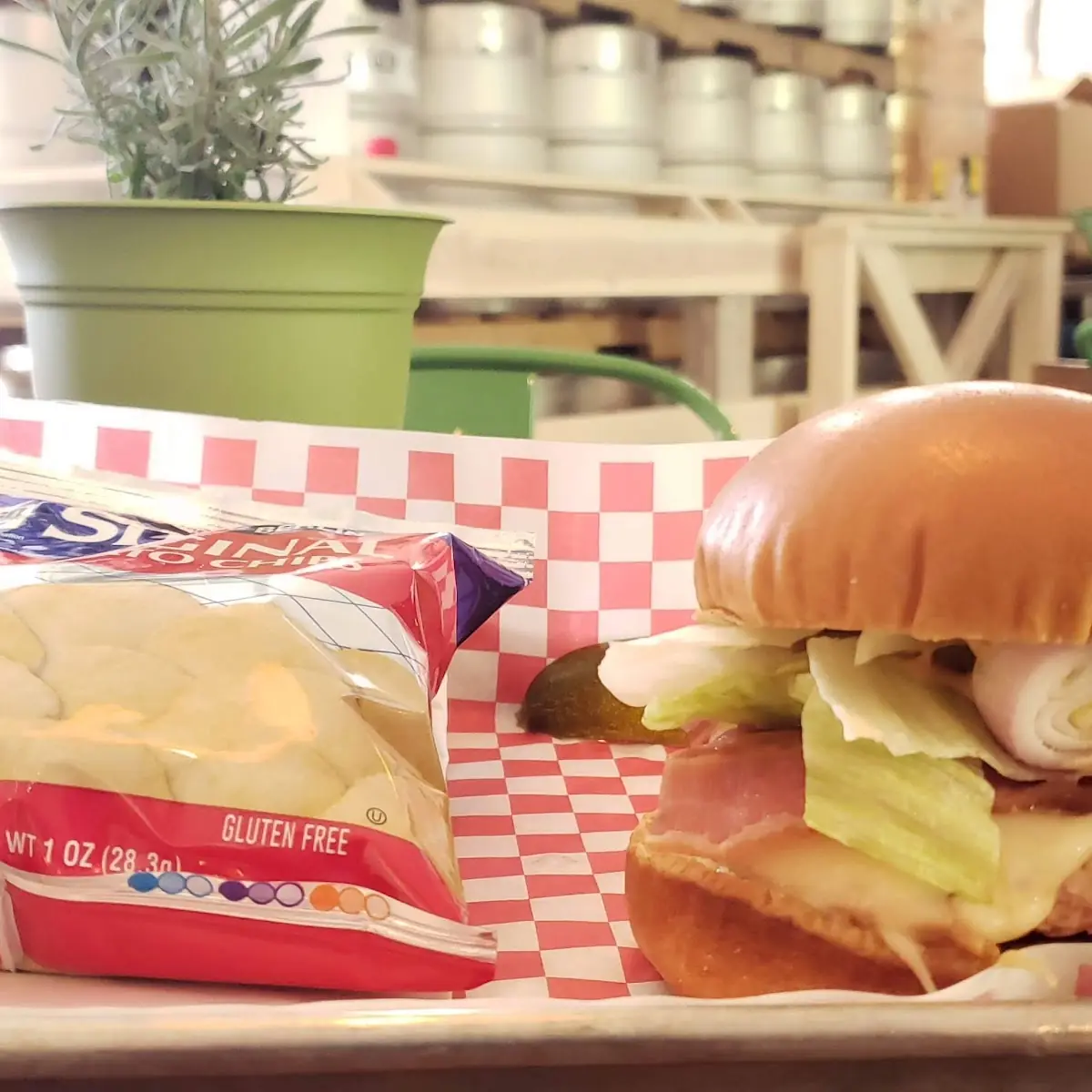Grilled Chicken Sandwich with Chips