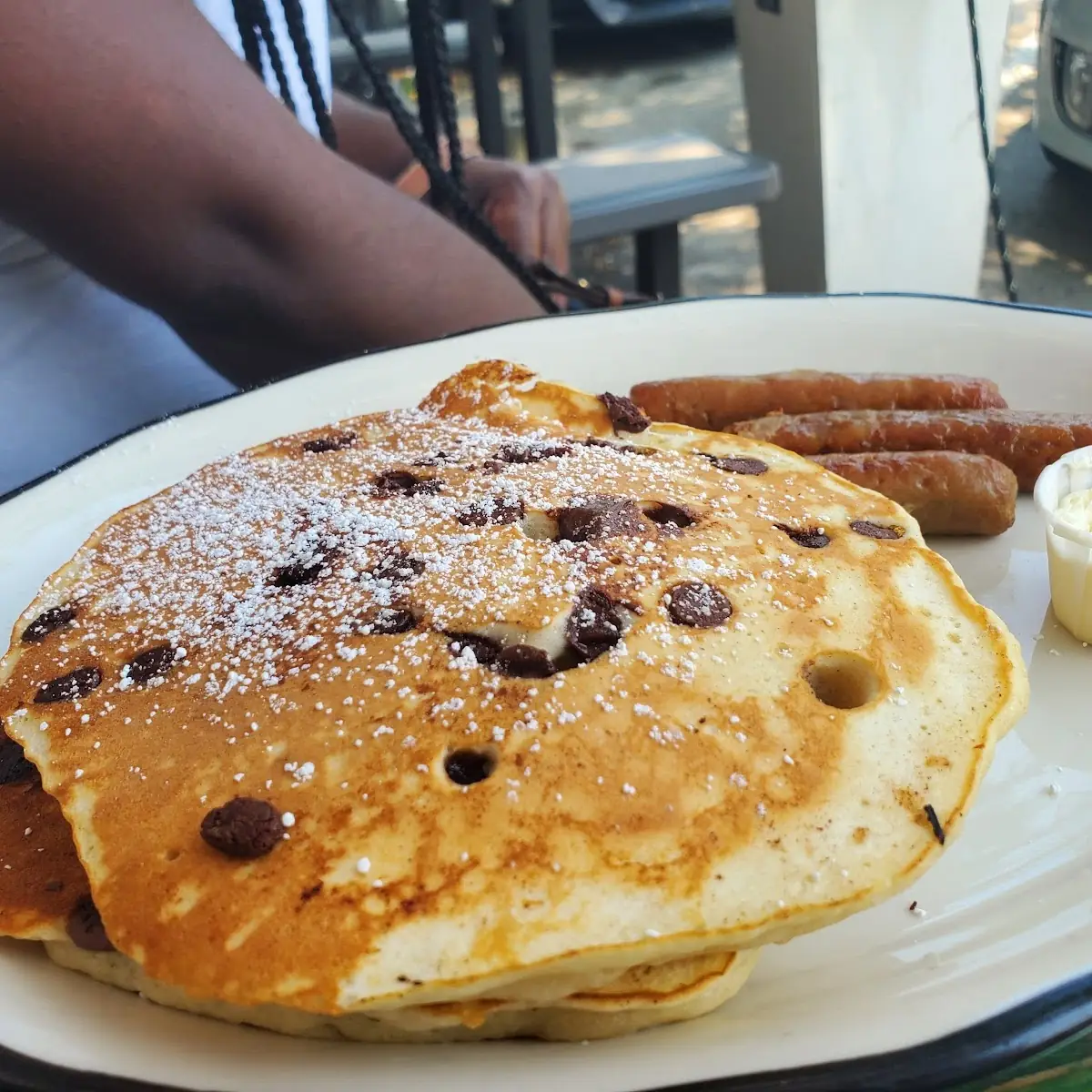 Chocolate Chip Cookie Dough Pancakes