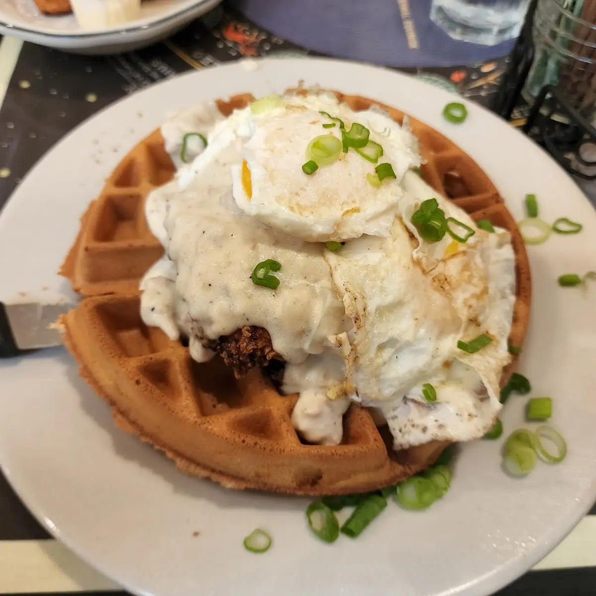 Cream Served with Scrambled Eggs And