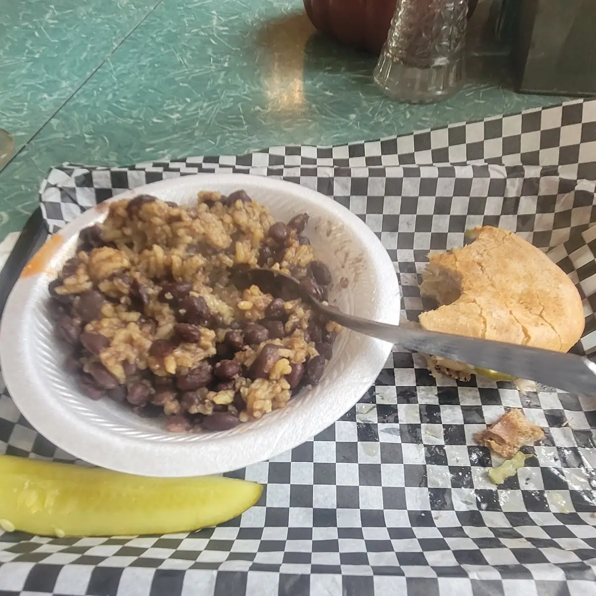 Black Beans and Rice Cuban Sandwich