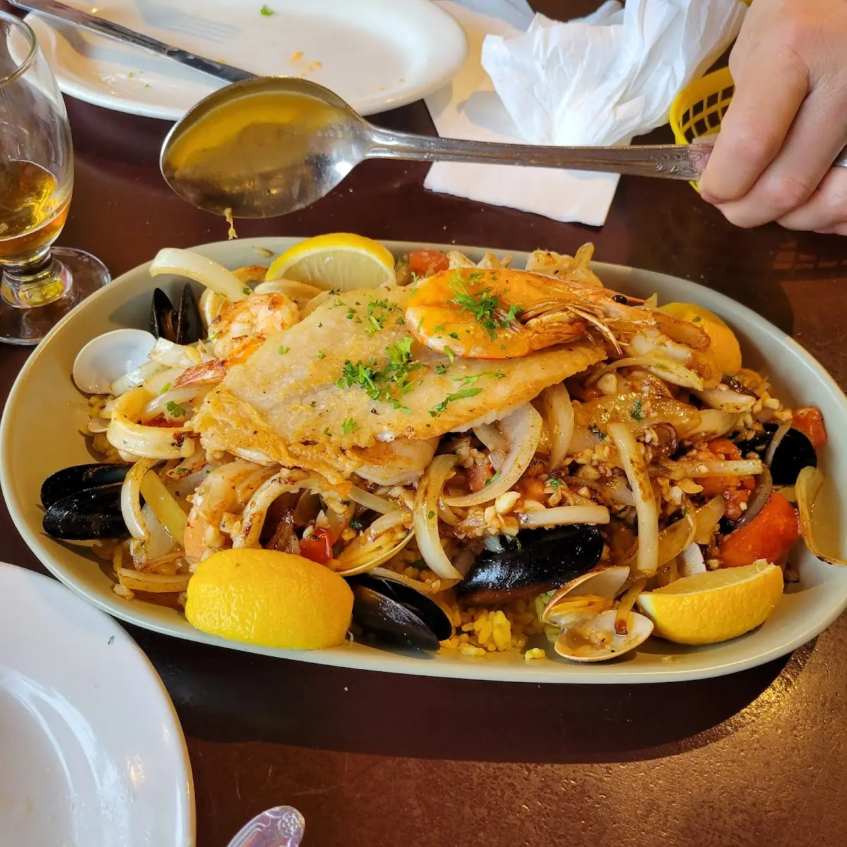 Mariscada Seafood Platter w Rice