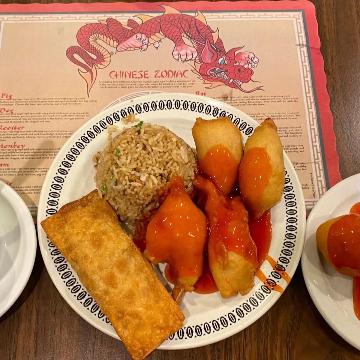 Sweet and Sour Shrimp Fried Rice Chicken Balls, Tai Yan Palace