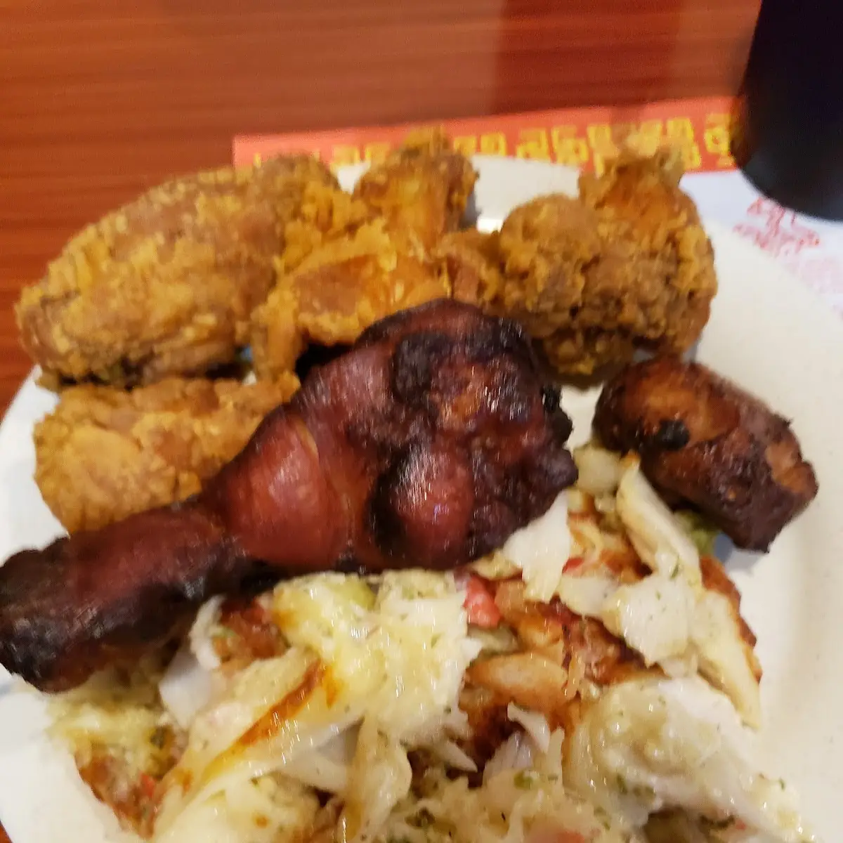 Cheesey Crab Meat Fried Chicken Chicken on Stick
