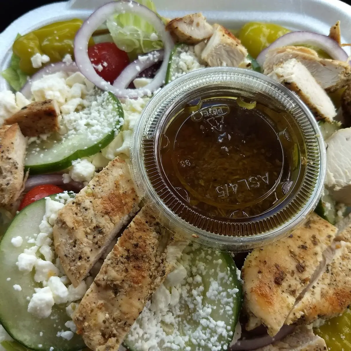 Greek Salad with Chicken