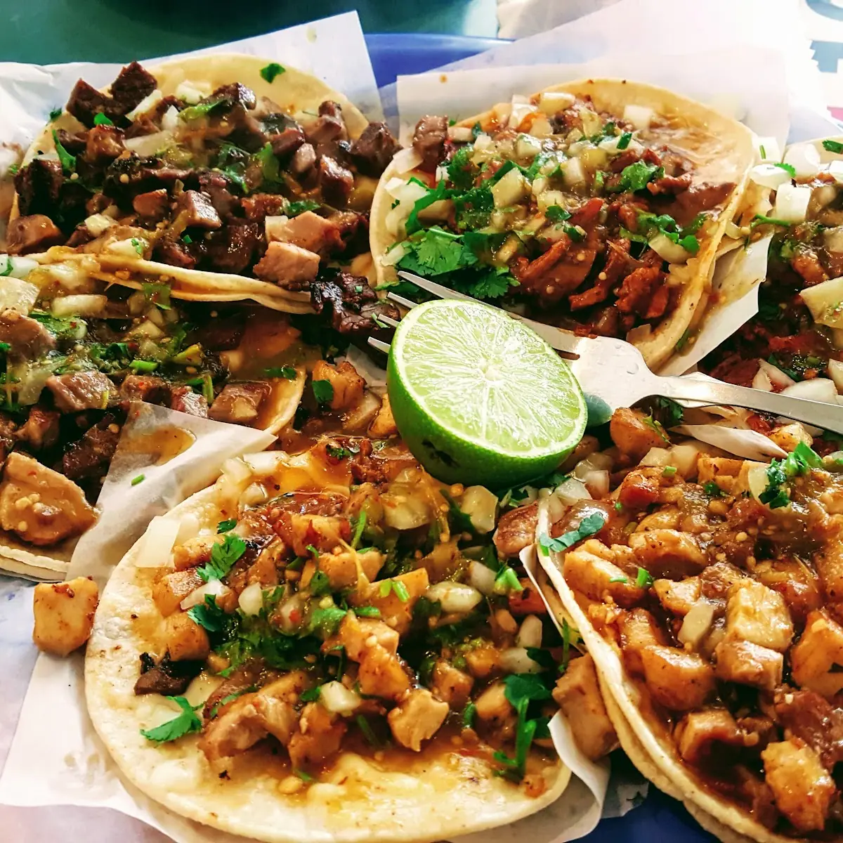 Pork and Chicken Tacos