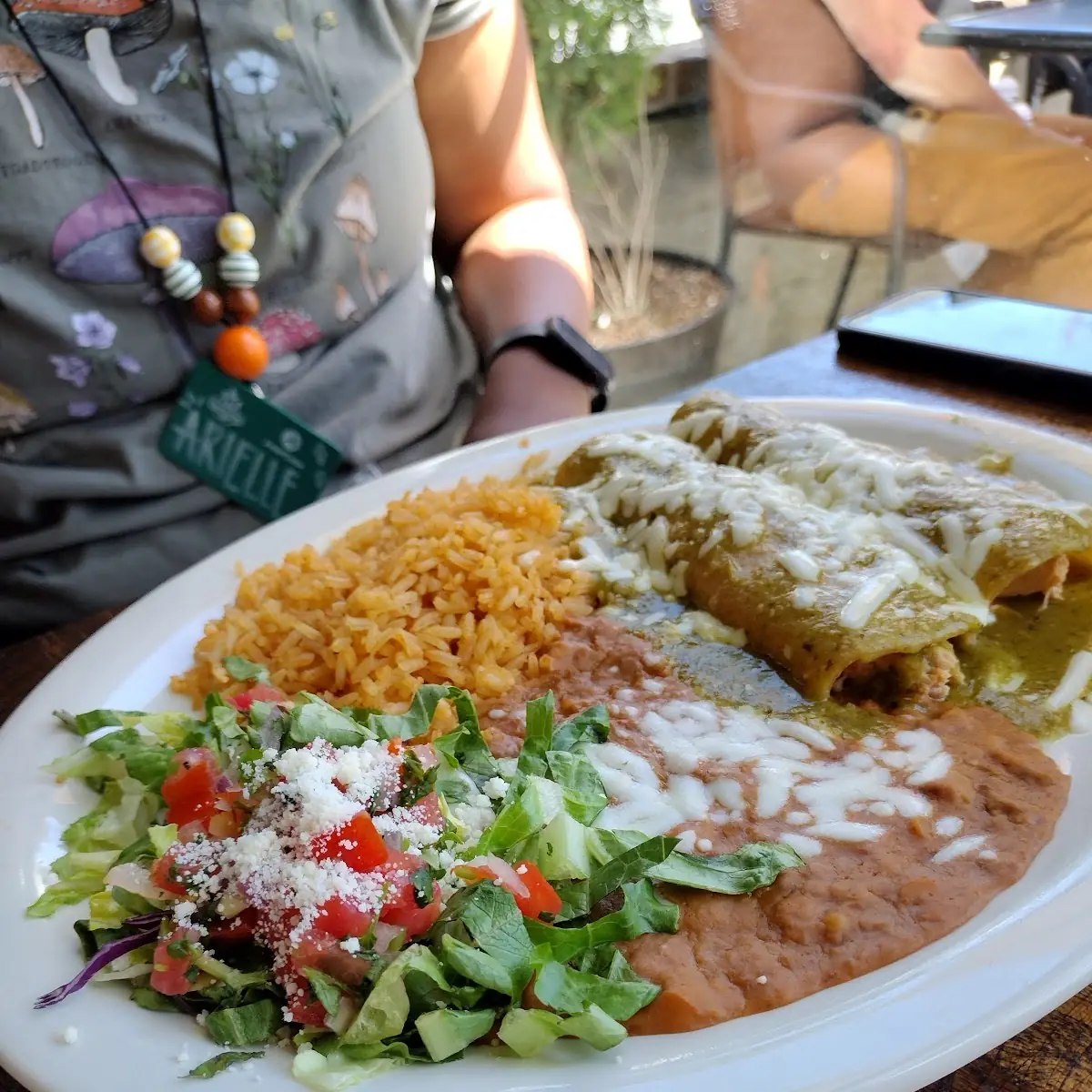 Chicken Enchiladas w Salsa Verde