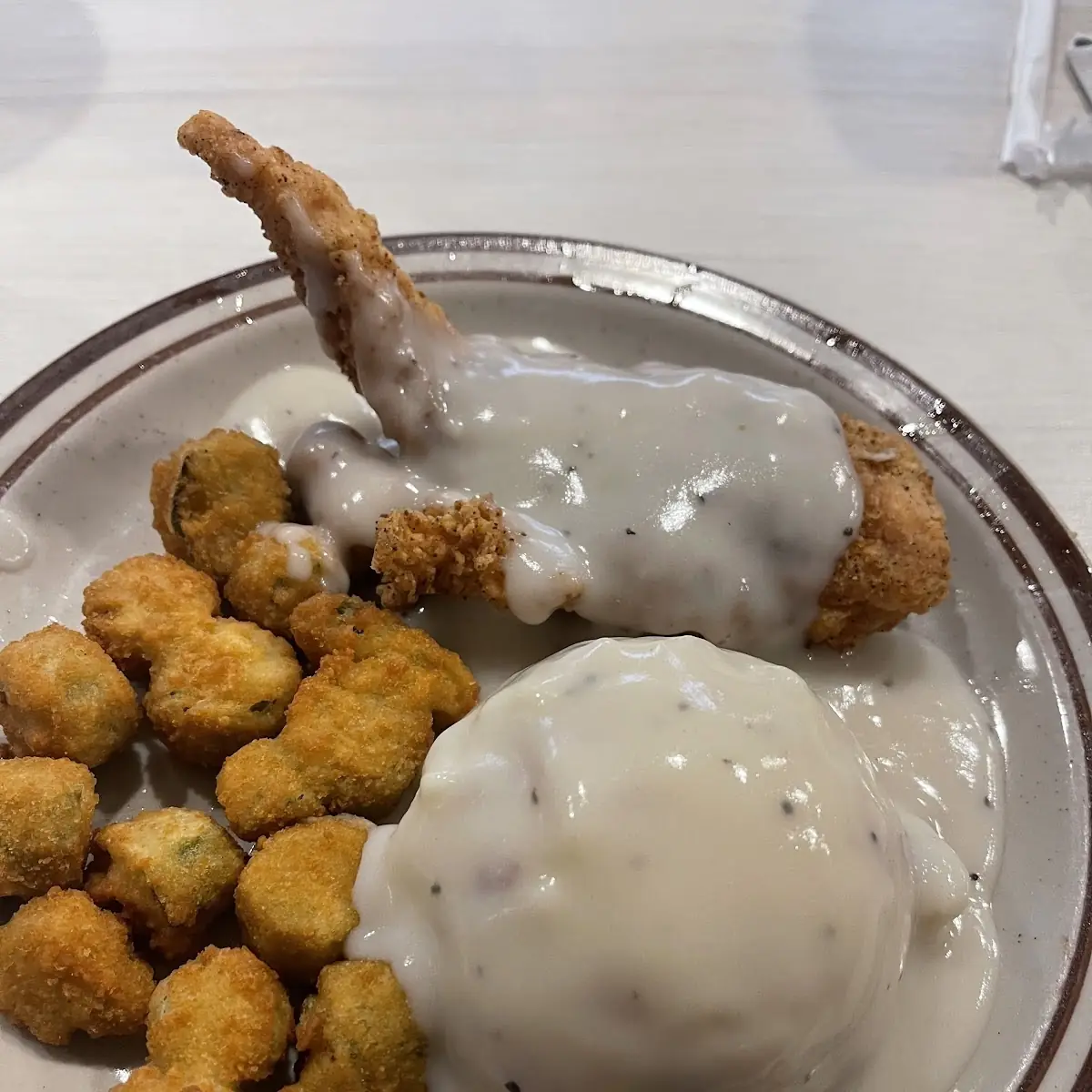 Chicken Fried Chicken Fried Okra Heavenly Potatoes
