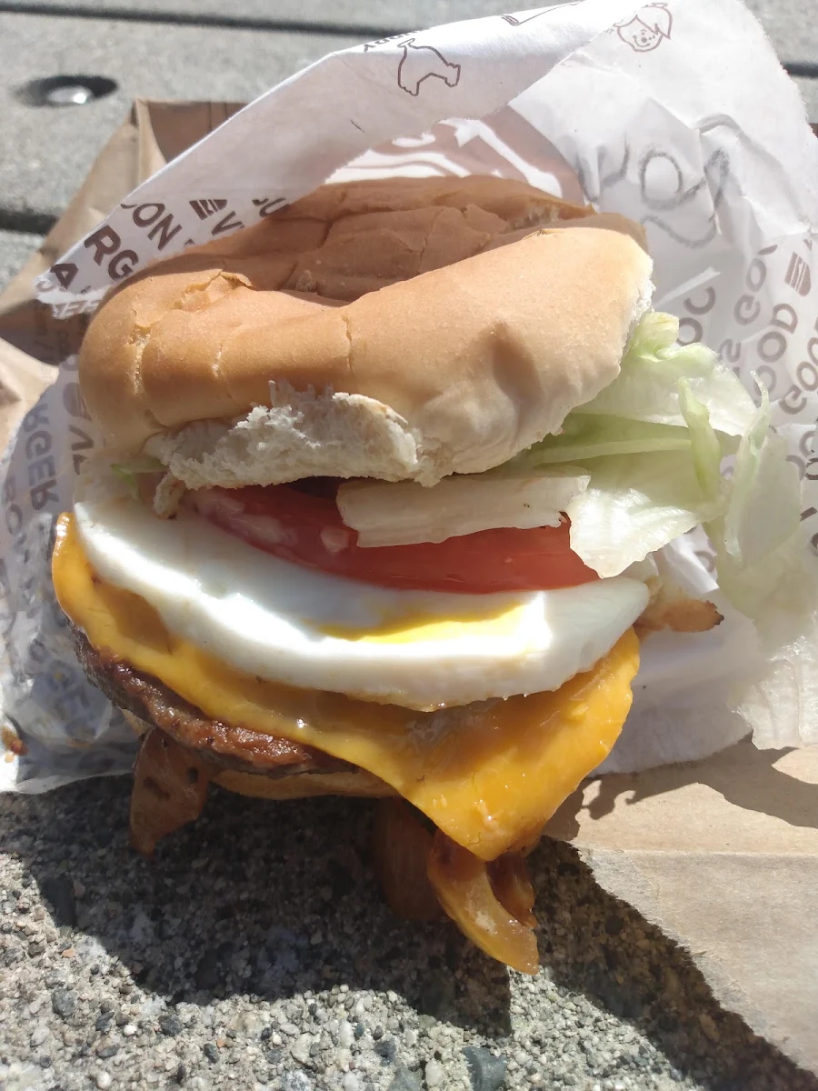 56 Burger with Large Patty and Round Egg, A&W Canada