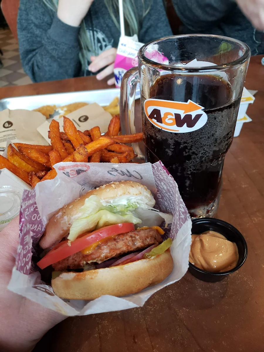 Beyond Burger Combo with Sweet Potato Fries, A&W Canada