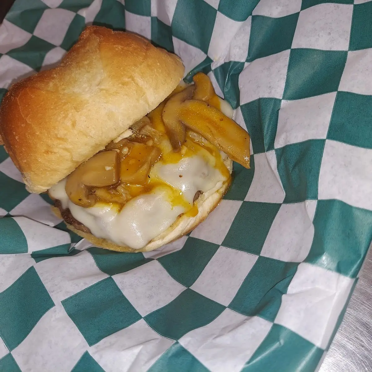 Swiss Mushroom Burger