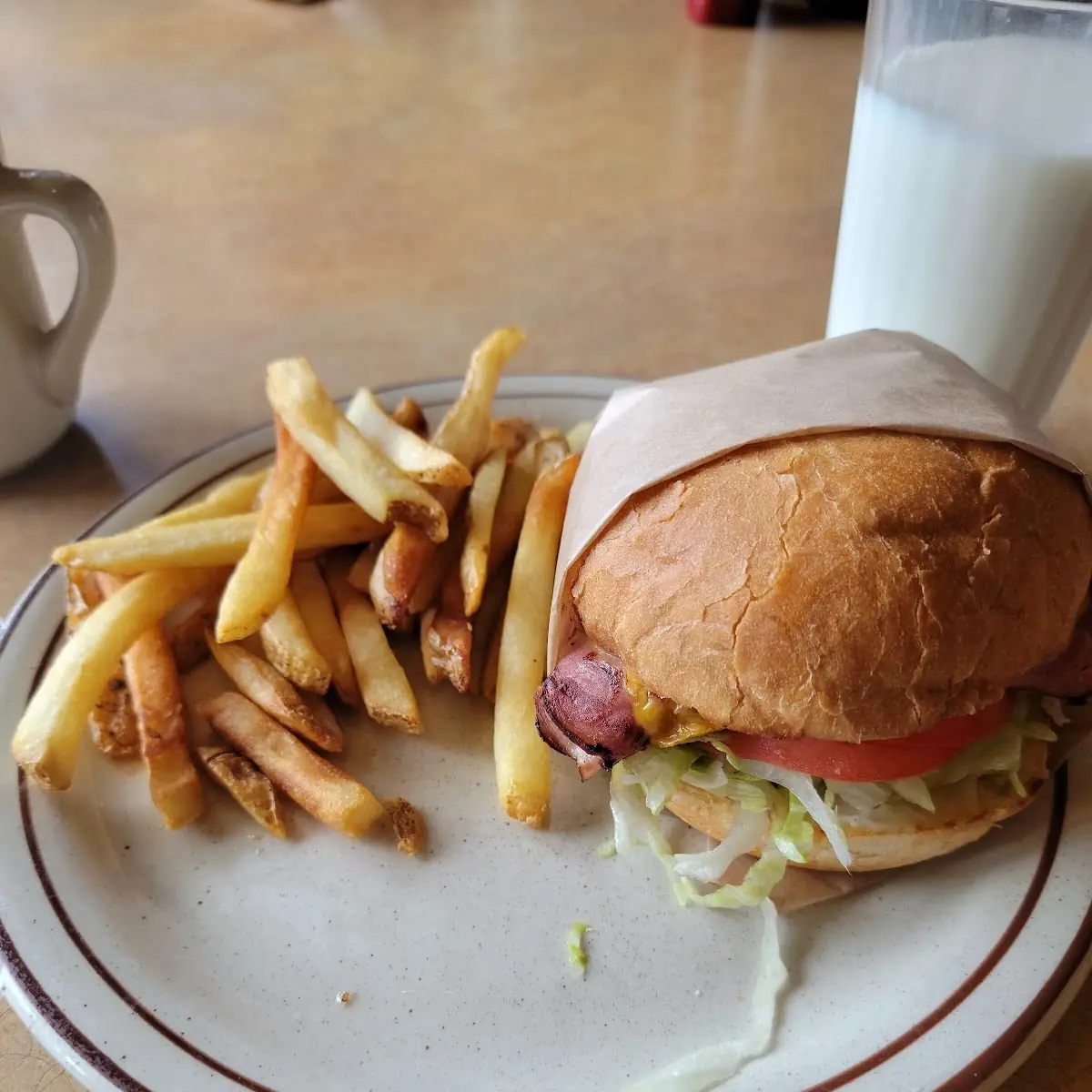 Hot Ham and Cheese Sandwich
