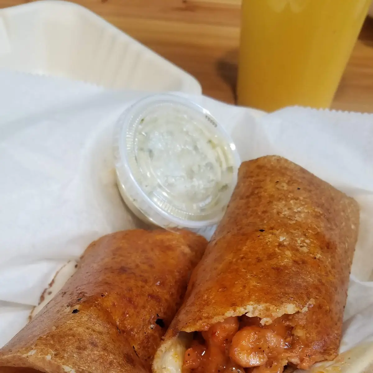 Spicy Chicken Dosa Roll