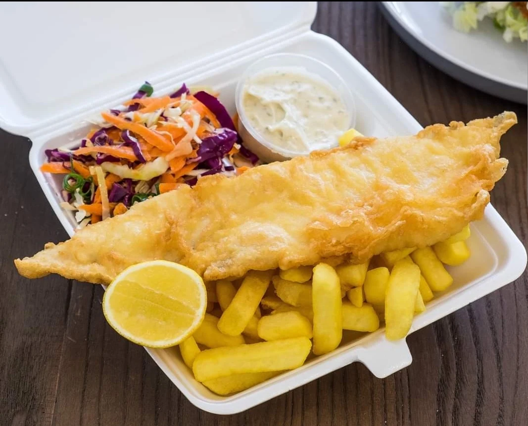 Fish Chips and Salad