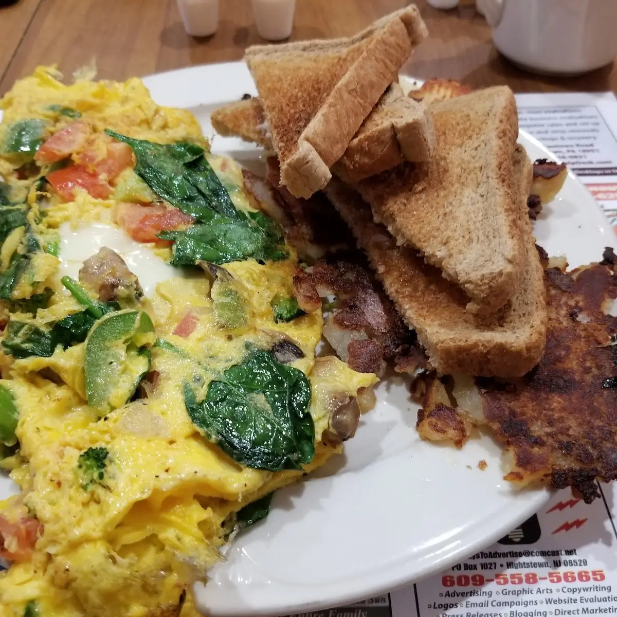 Veggie Omelet with American Cheese