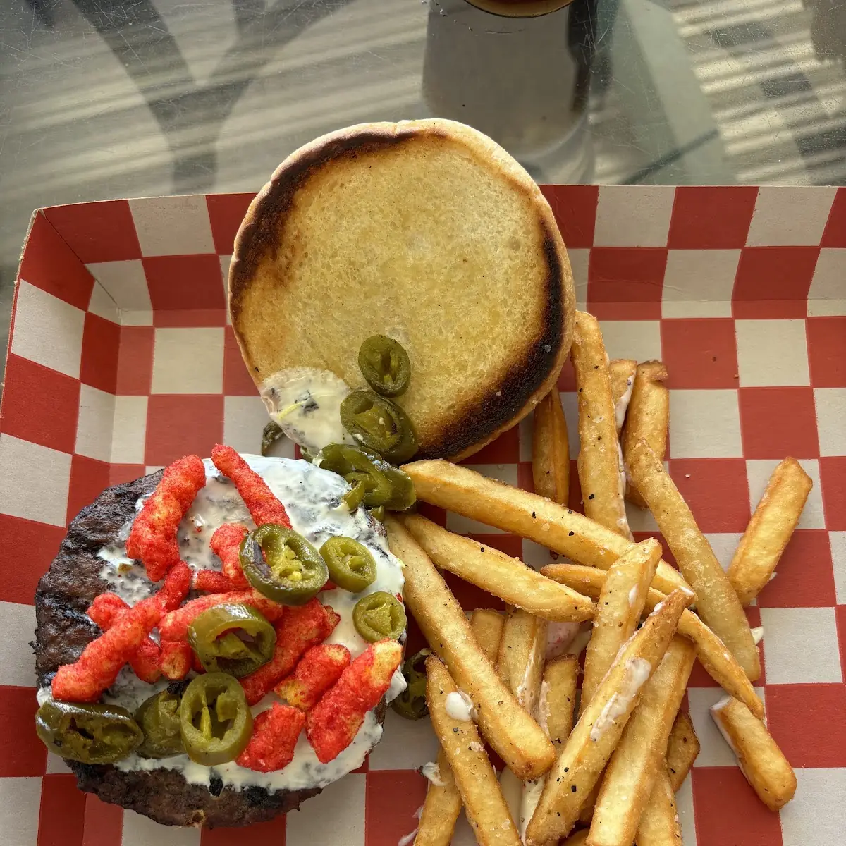 Jalapeño Burger and Fries