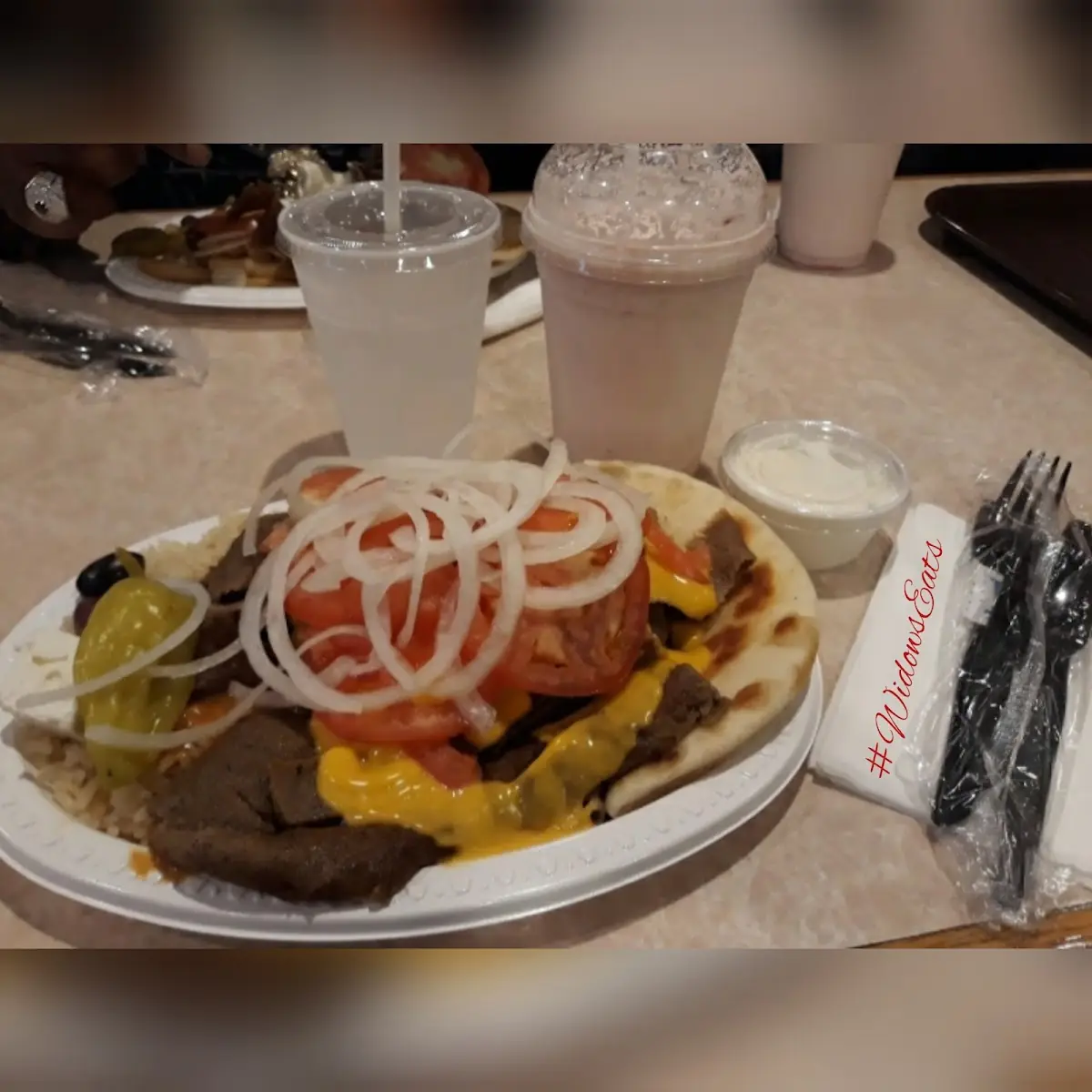 Gyro with Nacho Cheese