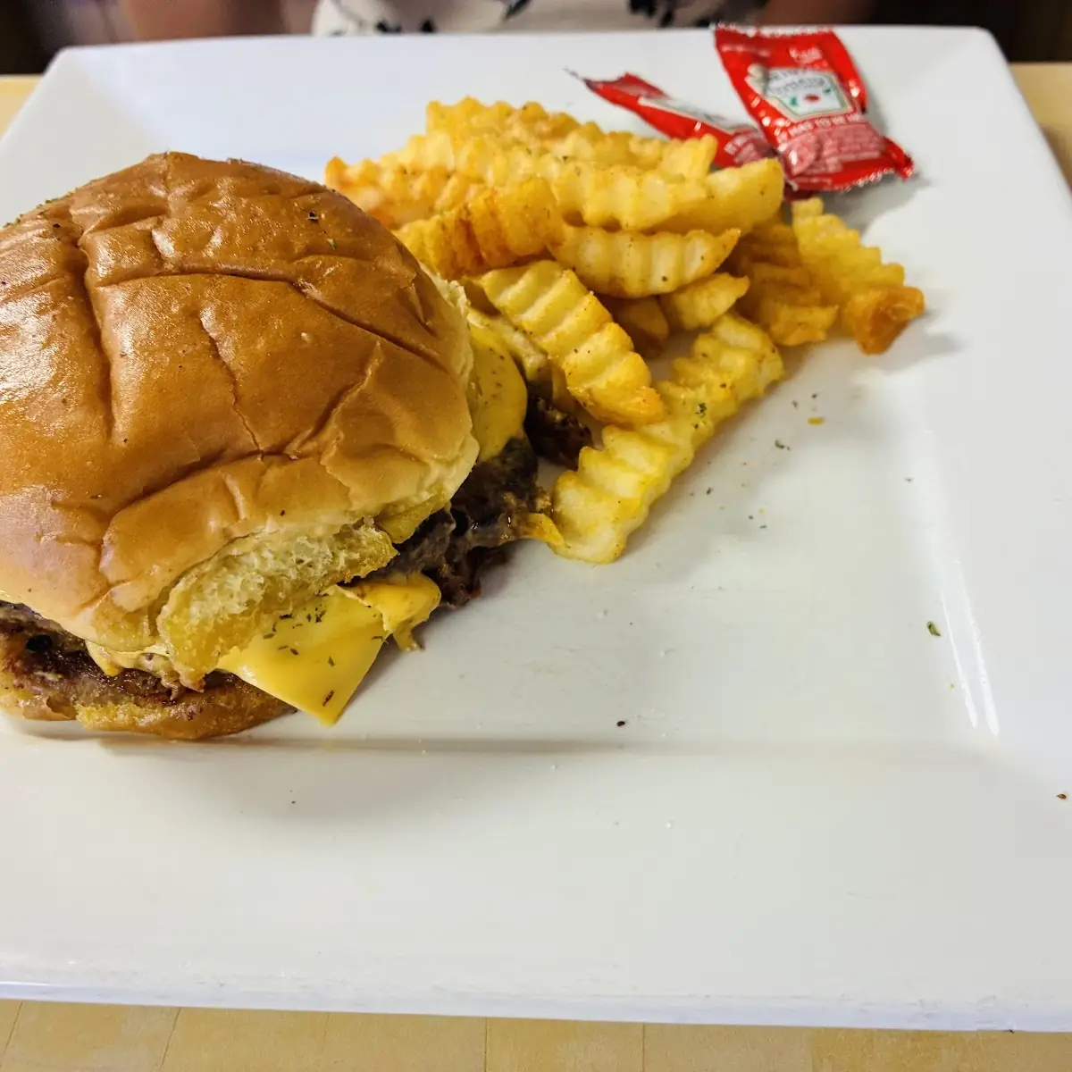 Burger and Fries