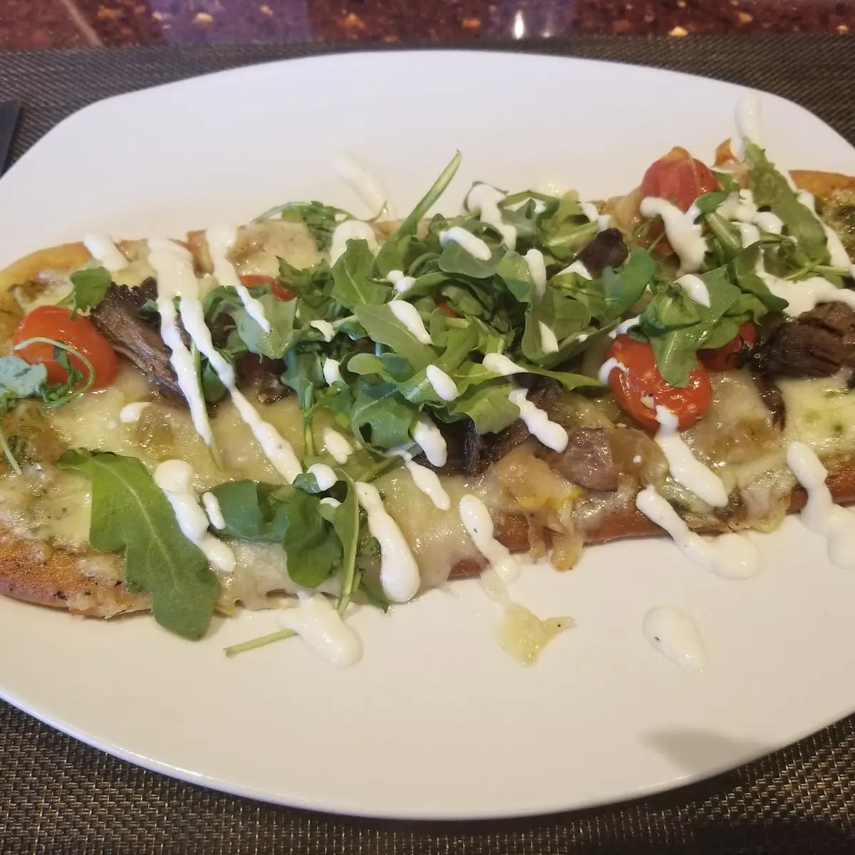 Short Rib Flatbread Pizza
