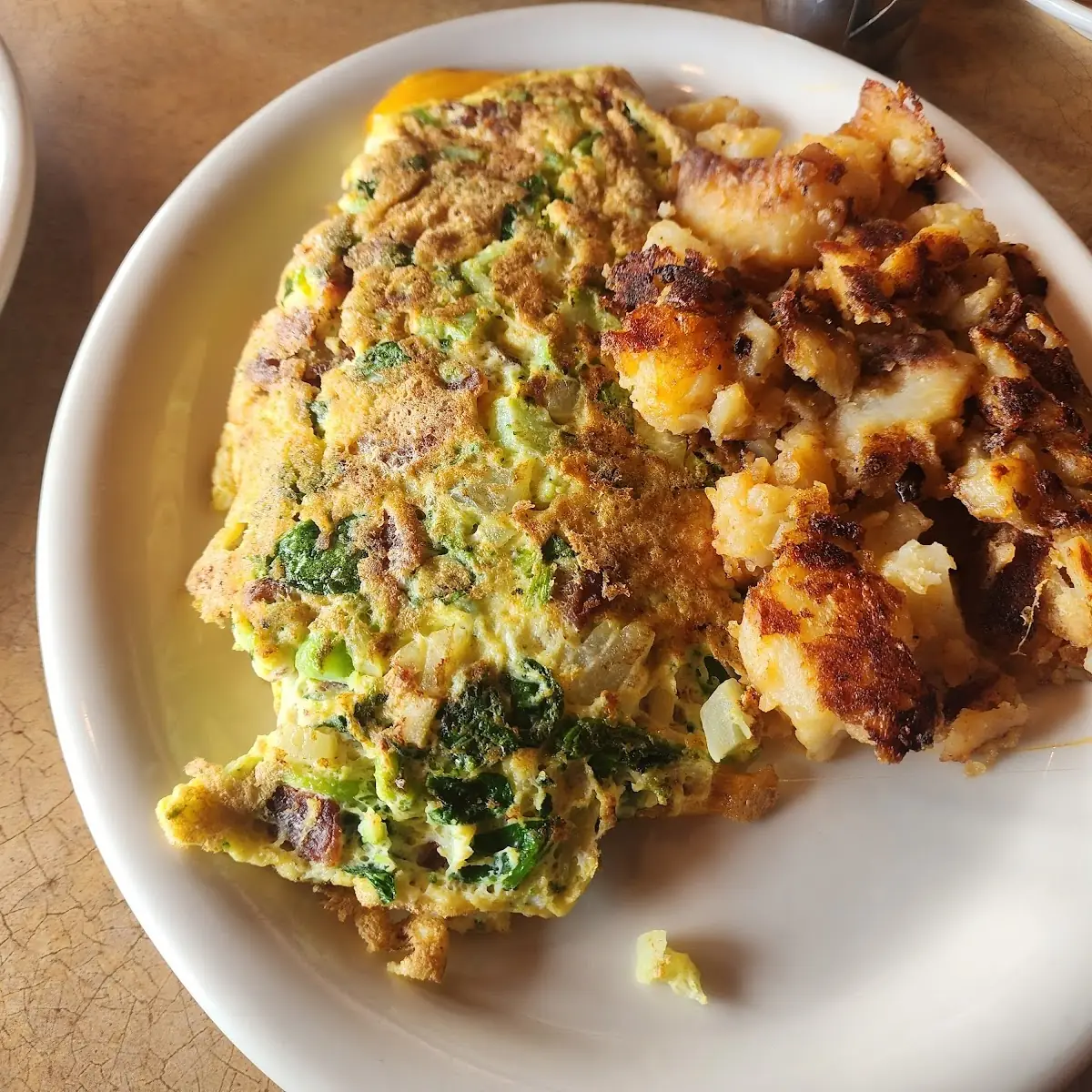Omelet with Avocado Toast Breakfast