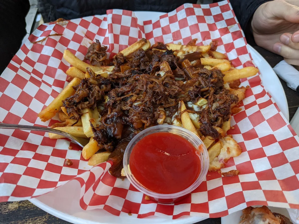 Poutine with Pulled Pork, The King's Head Public House
