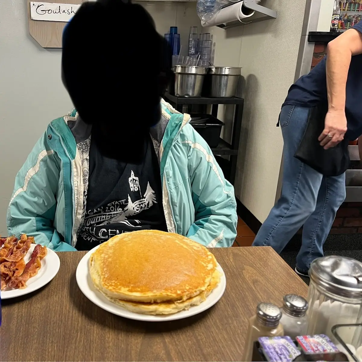 Two Pancakes with Bacon