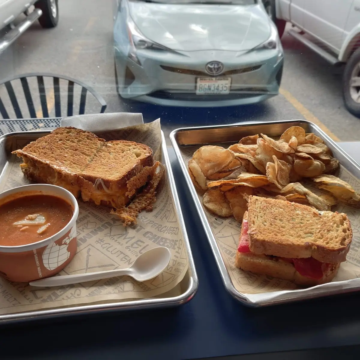 4 Cheese Grilled Cheese and Soup
