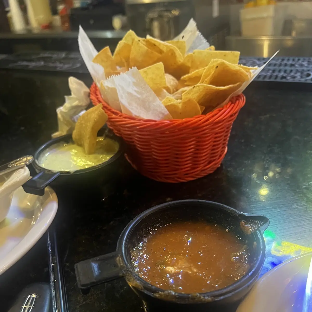 Chips and Salsa Verde & Red
