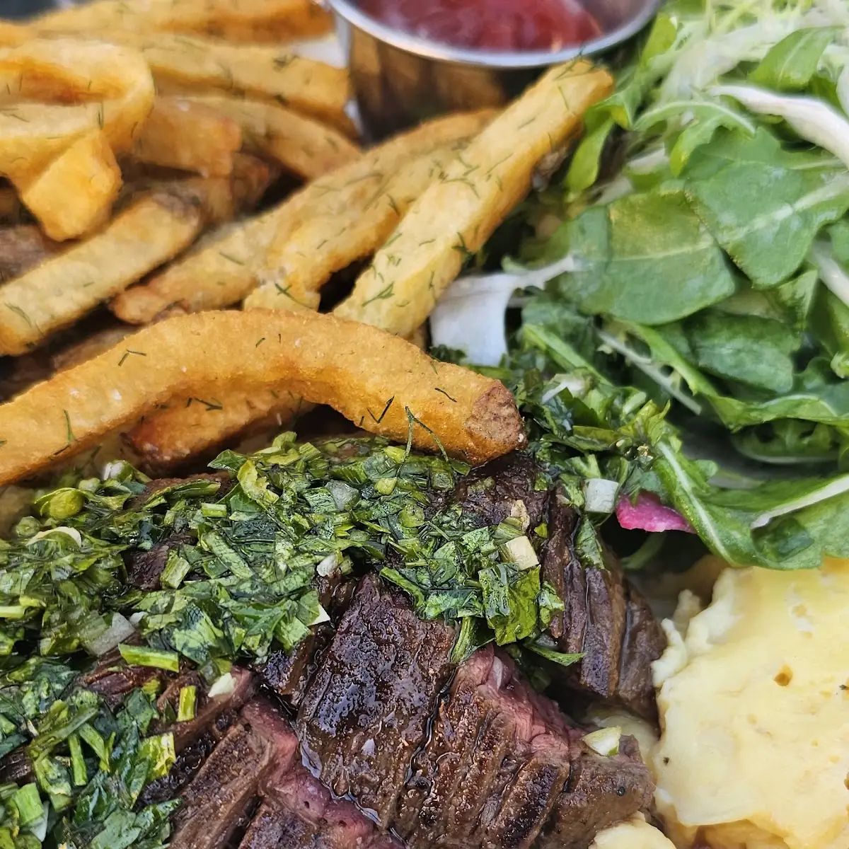 GF Wood Flat Iron Steak