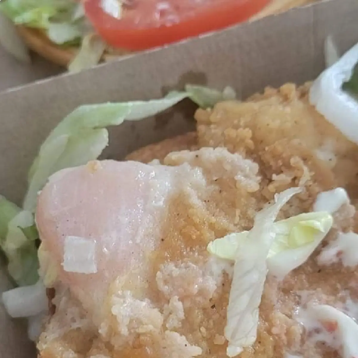 Raw Chicken Sandwich