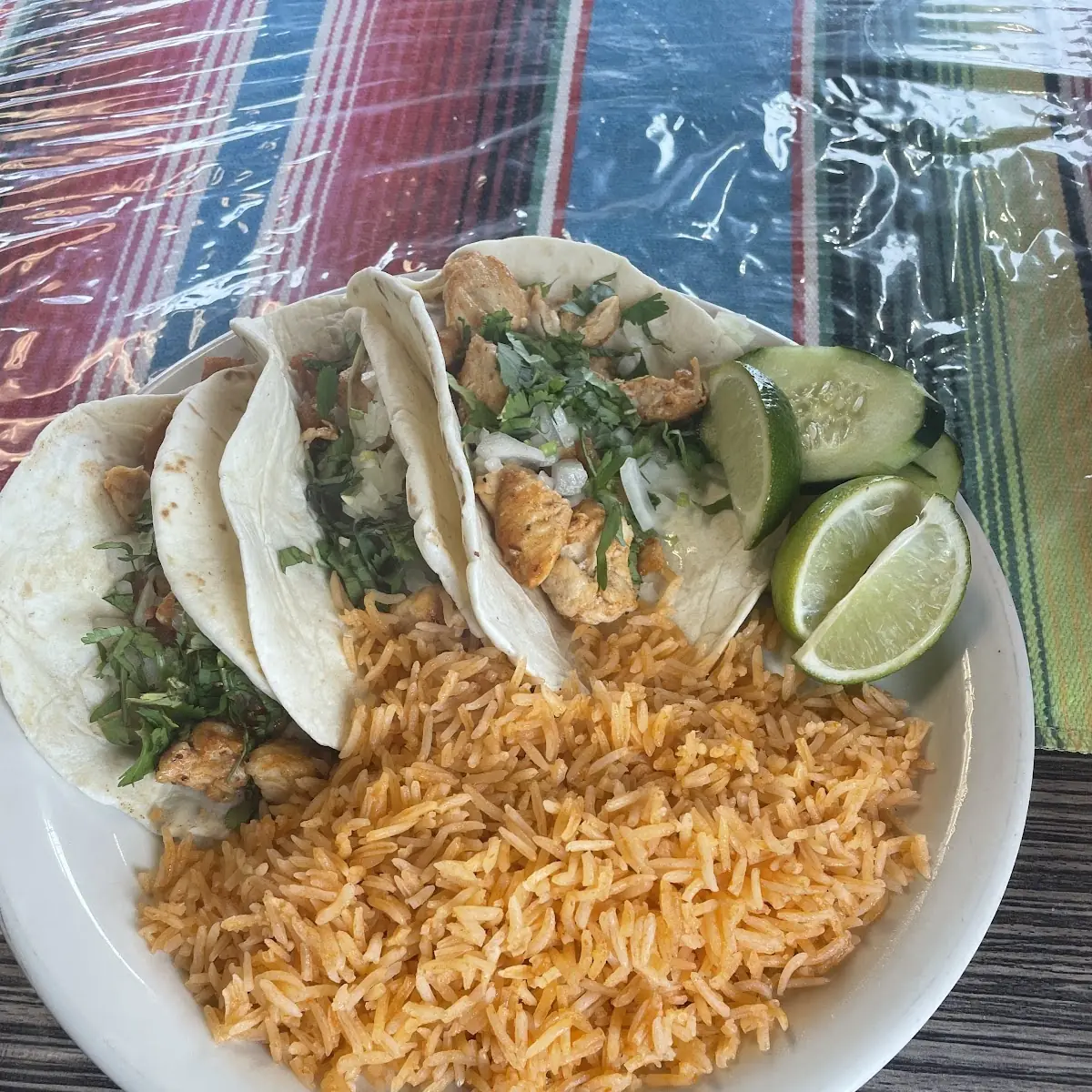 Chicken Tacos with Rice
