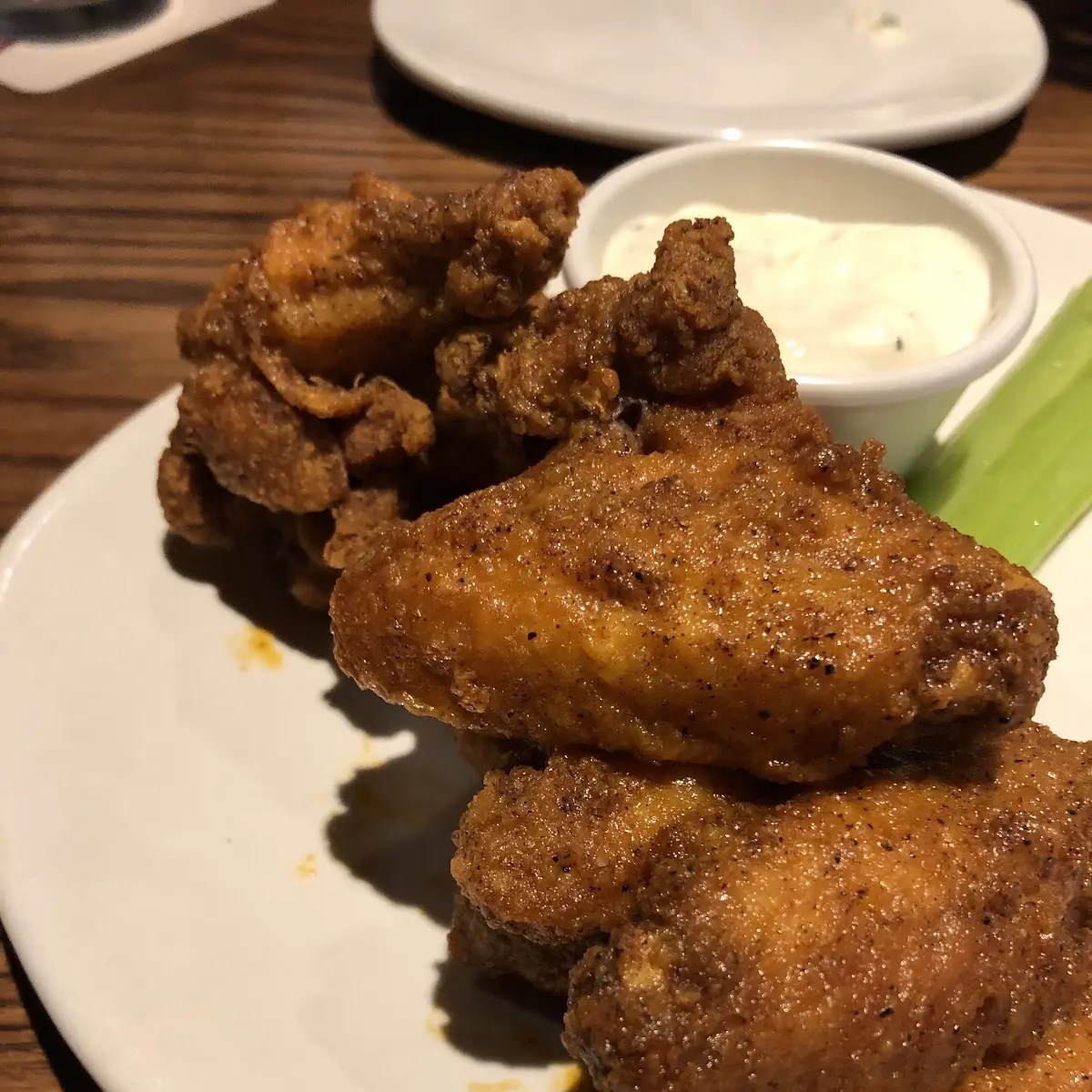 Barbecue Chicken Celery and Ranch Dressing