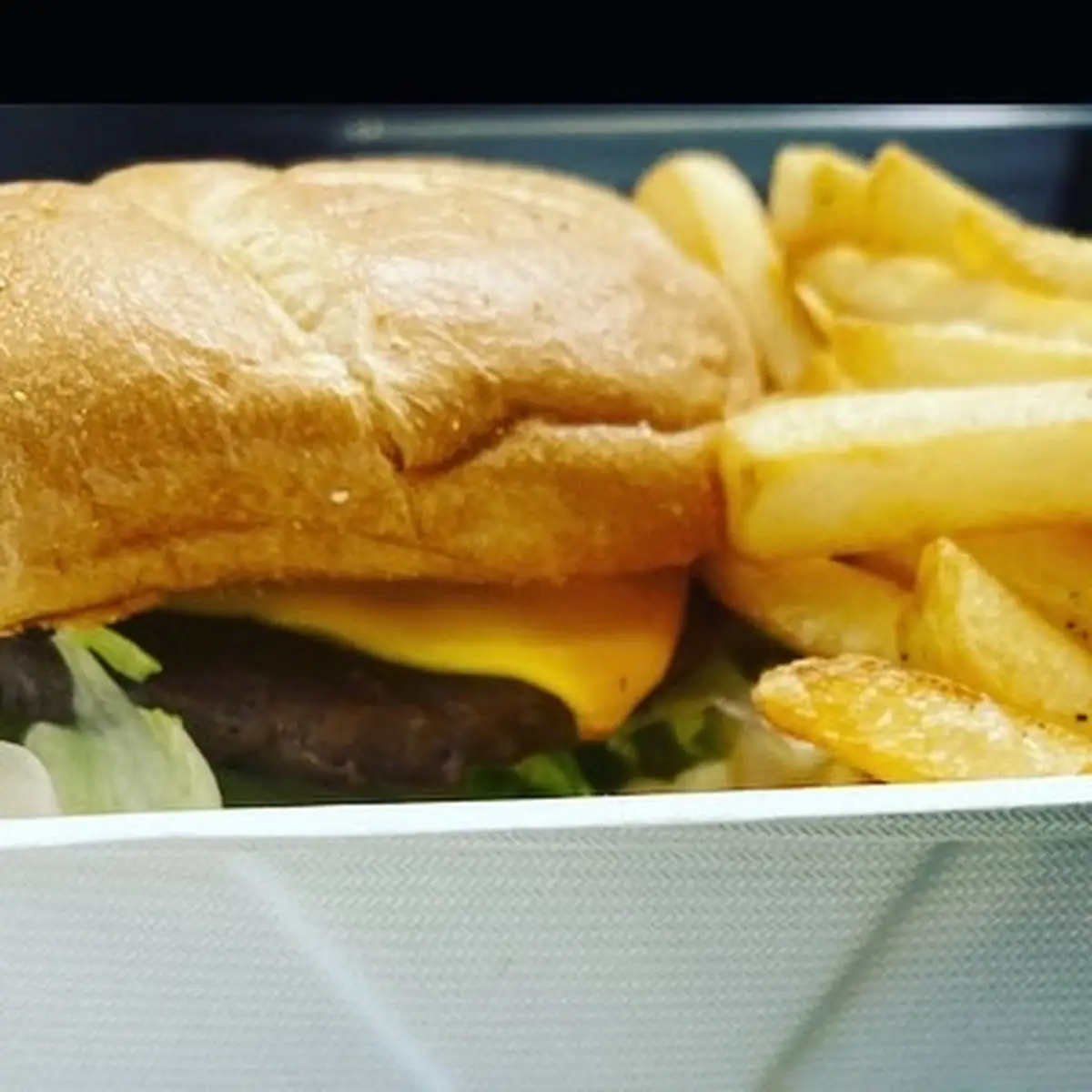 Cheese Burger with Fries